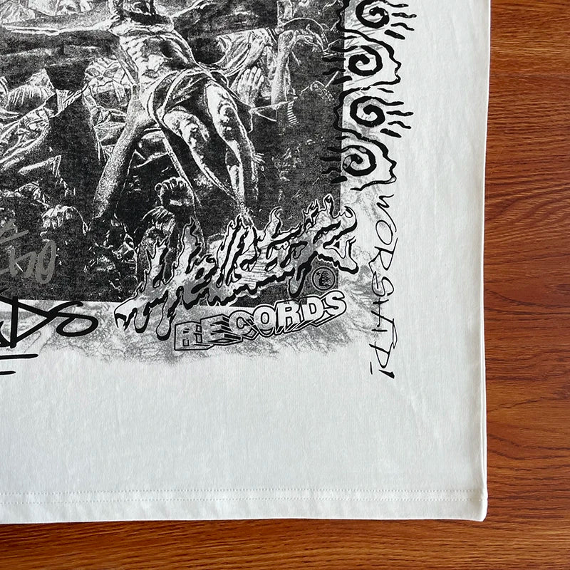 HS  iEuro-american style cotton short-sleeved T-shirt