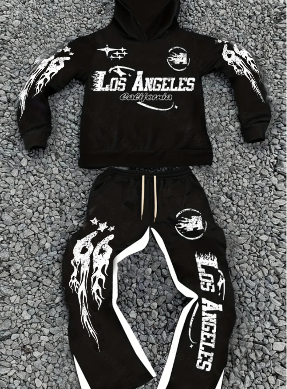 Conjunto Streetwear con estampado de Los Ángeles