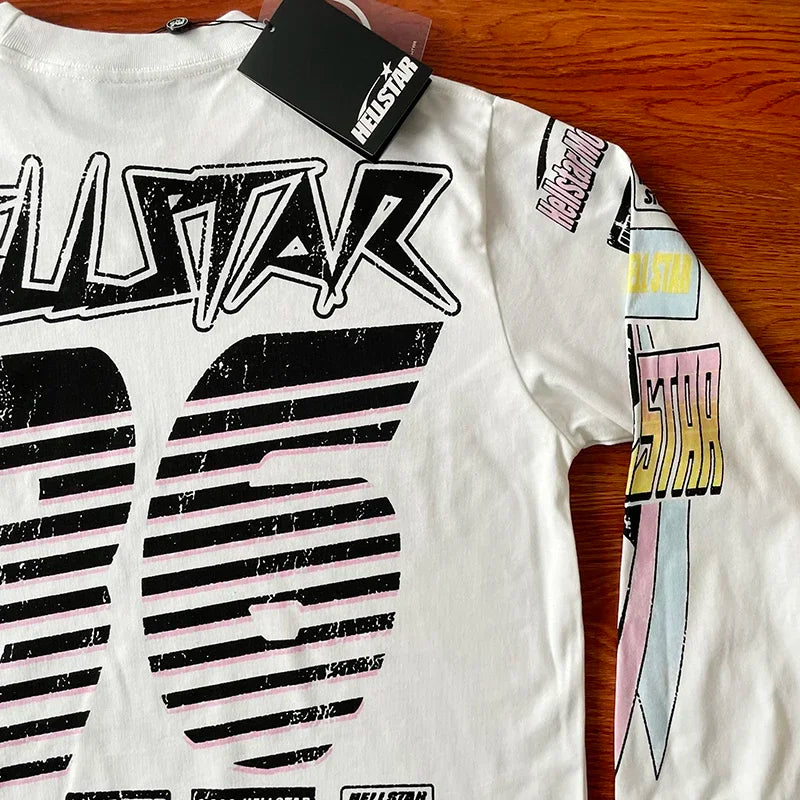 HS  Brain Racer Long Sleeve Men's and women's long-sleeved cotton T-shirts