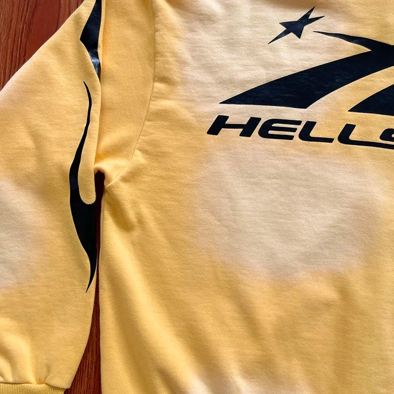 HS Sports Zip Up Big logo water wash zipper hoodie