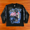 HS  Powered By The Star Do old wash helmet crack Lightning long sleeve T-shirt