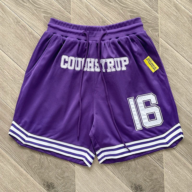 Embroidered Casual Shorts That's A Awful Lot Of Cough Syrup Personality American Trend