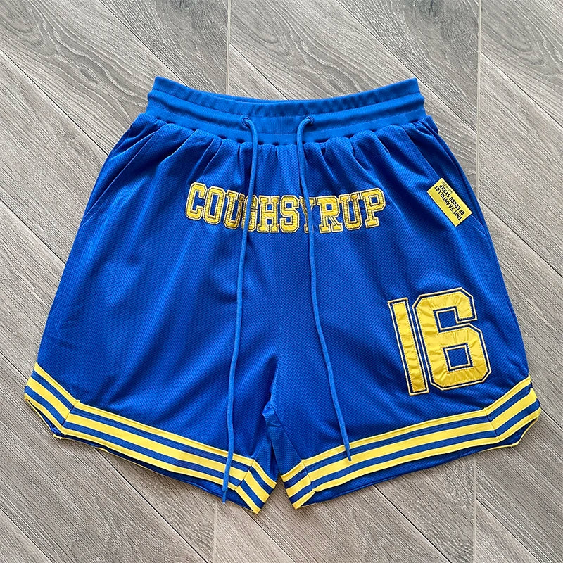 Embroidered Casual Shorts That's A Awful Lot Of Cough Syrup Personality American Trend