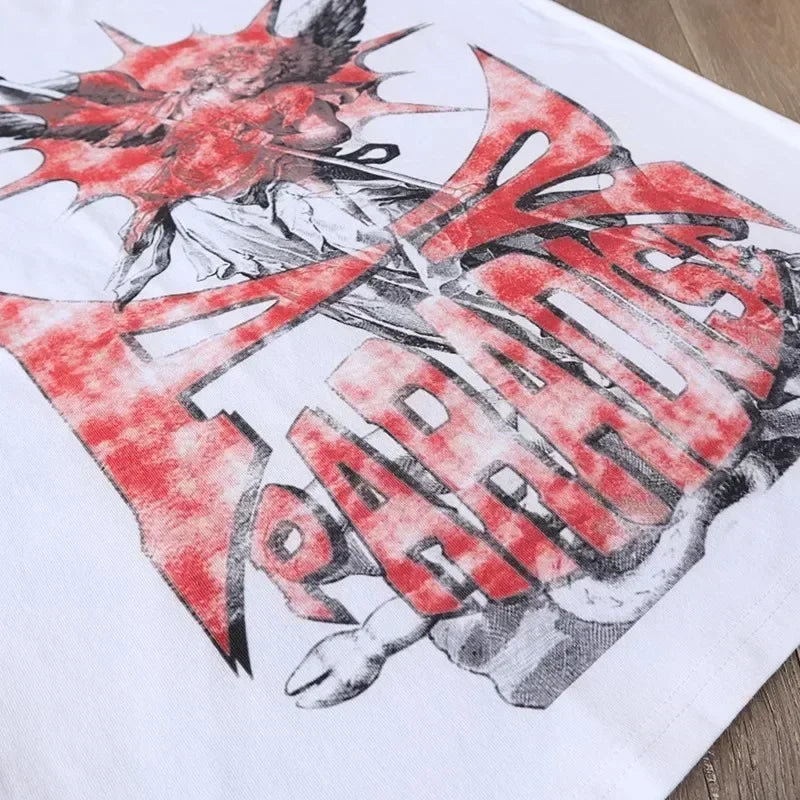 HS Groter dan Satan Kort. High Street Trend T-Shirt Met Korte Mouwen