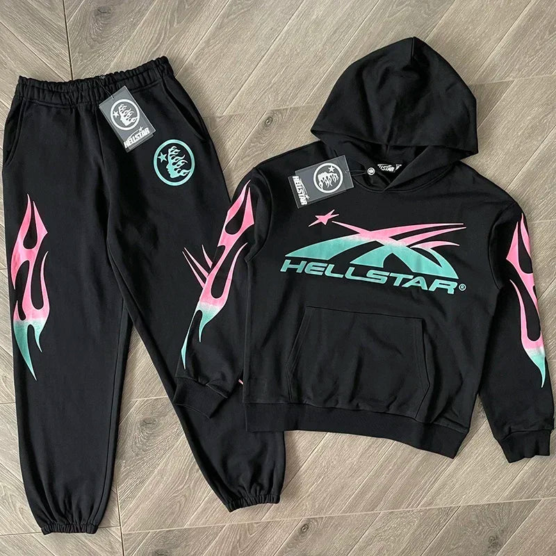 HS Sport Sports hoodie with big logo gradient