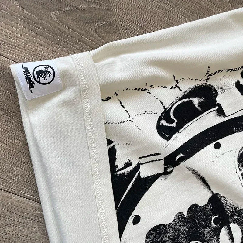 HS 777 Path 2 Paradise Tee Portrait patchwork short-sleeved T-shirts for men and women