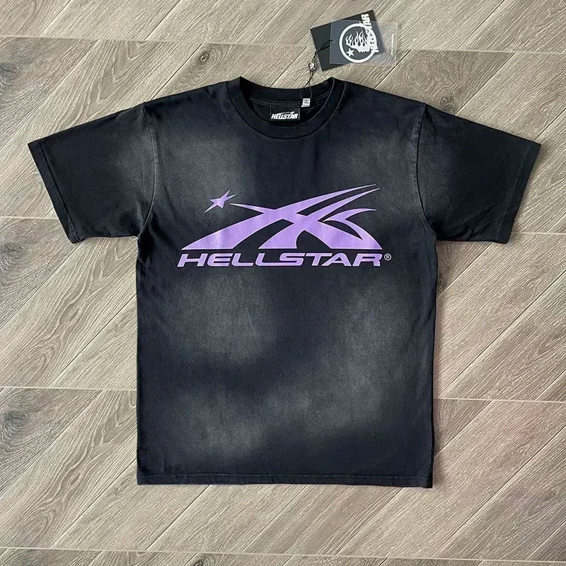 HS Gel Sport Logo T-shirt voor heren en dames katoen met korte mouwen Europa