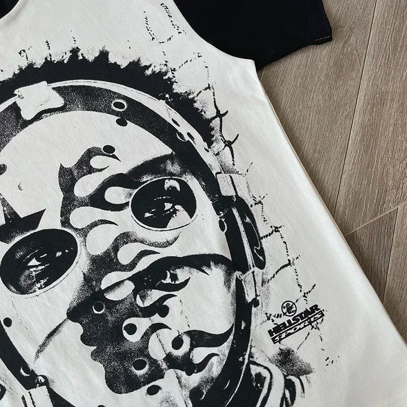 HS 777 Path 2 Paradise Tee Portrait patchwork short-sleeved T-shirts for men and women