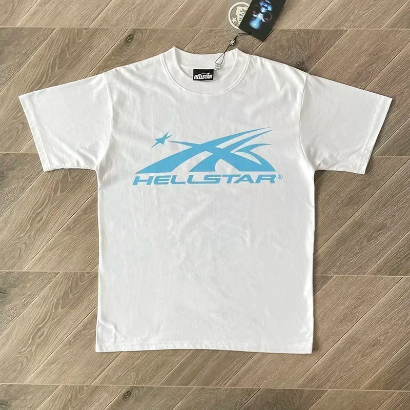 HS Gel Sport Logo T-shirt voor heren en dames katoen met korte mouwen Europa