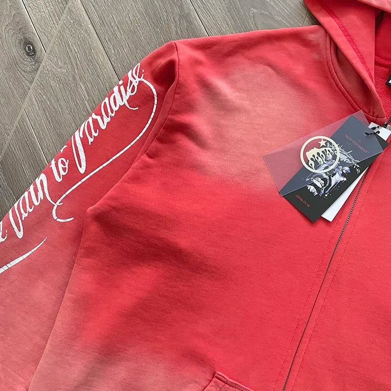 HS Path To Paradise Zipper wash hoodie