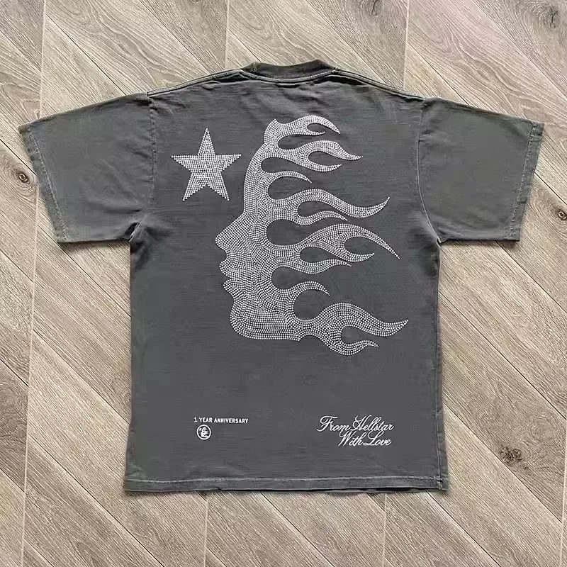 HS Anniversary Rodman Tee European and  high street trend men's and women's short-sleeved T-shirt