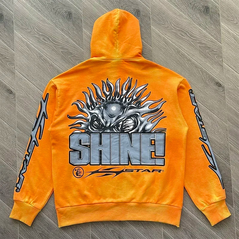 HS  sun zip up orange hoodie capsule 11