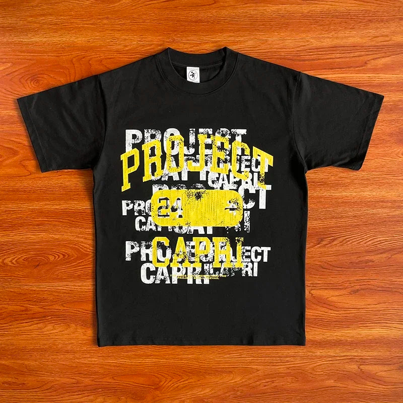 Project Capri Emergency Men's and women's cotton short-sleeved T-shirts