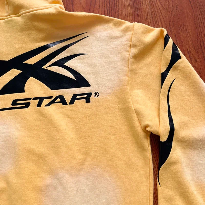 HS Sports Zip Up Big logo water wash zipper hoodie