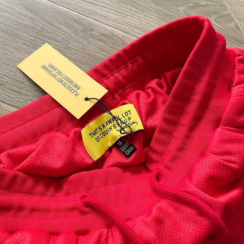 Embroidered Casual Shorts That's A Awful Lot Of Cough Syrup Personality American Trend