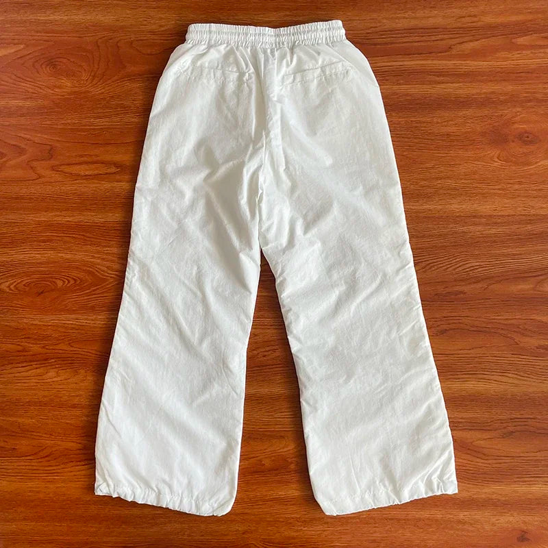 Project Capri Emergency Embroidered European style breasted casual pants