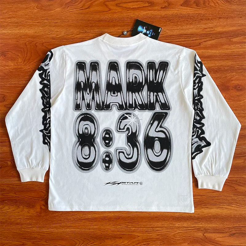 HS Airbrushed casual long sleeve T-shirt for men and women