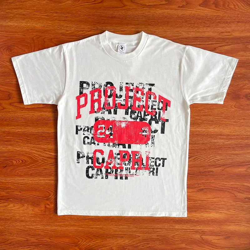 Project Capri Emergency Men's and women's cotton short-sleeved T-shirts