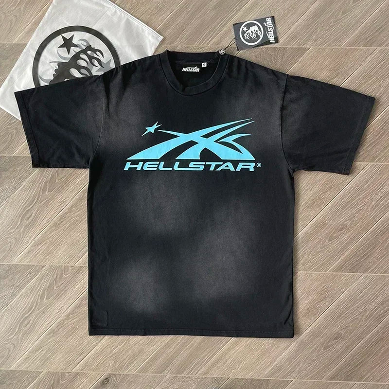 HS Gel Sport Logo T-shirt voor heren en dames katoen met korte mouwen Europa