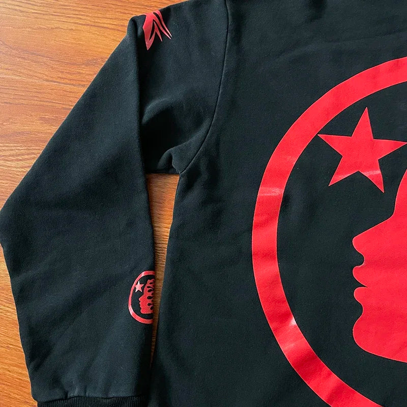 HS Sport Hoodie Large Logo Wash Water Sports Men's and Women's Casual Hoodie