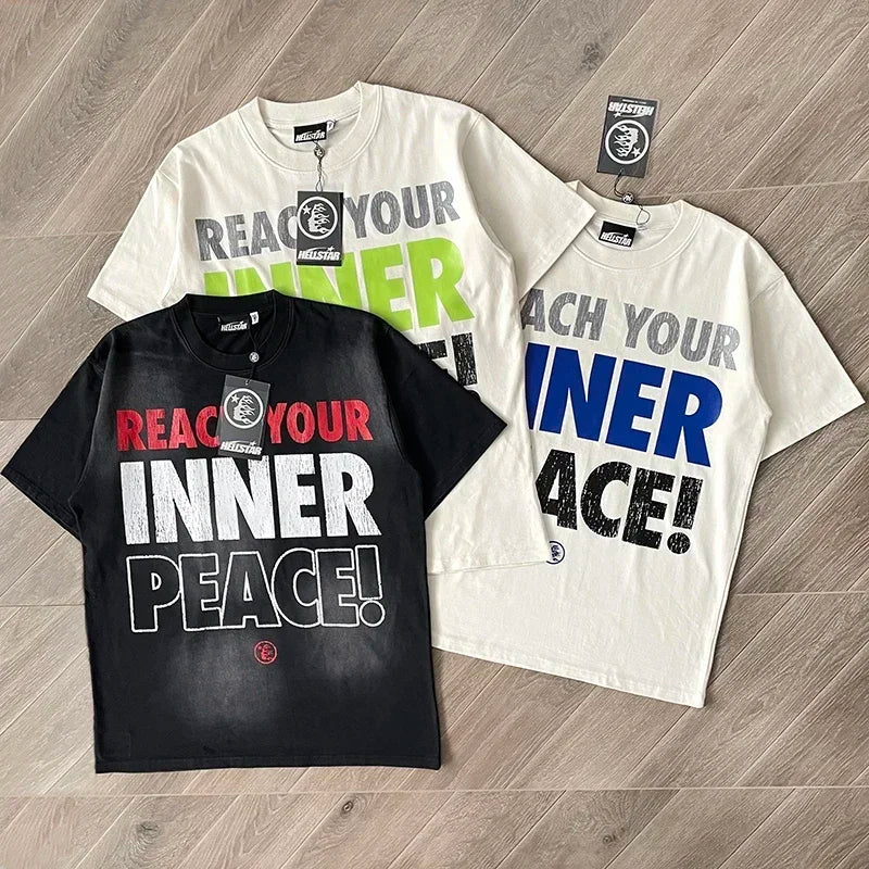 HS Inner Peace Casual cotton short sleeve T-shirt