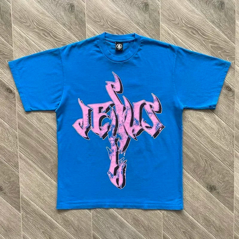 HS  Resurrection T-shirt Trend big logo men's and women's short sleeve T-shirts