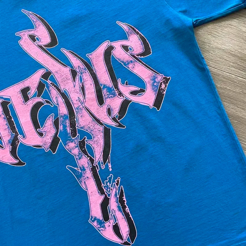 HS  Resurrection T-shirt Trend big logo men's and women's short sleeve T-shirts