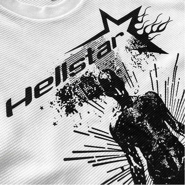 HS Overwinning Thermisch Europa En De Verenigde Staten Grote Logo Heren En Dames Lange Mouwen T-Shirt