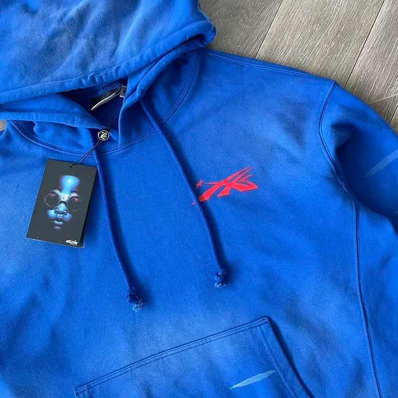 HS  Sports Gel Blue Hoodie