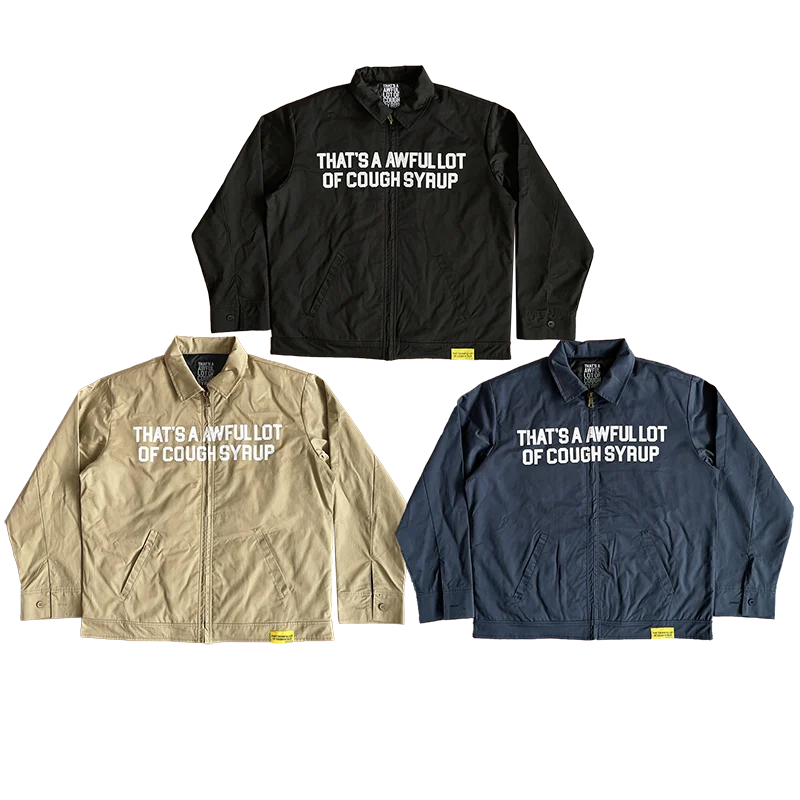 That's A Awful Lot of Cough Syrup Letter-print casual jacket jacket