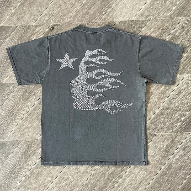 HS Enlightenment Club Tee Upcycled cotton fabrics Upcycled cotton fabrics Clear prints do not fade