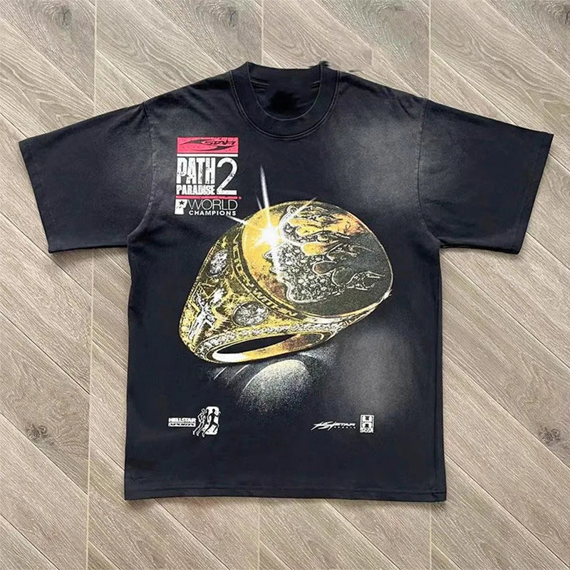 SP5 tee The Path to Paradise cotton short-sleeved t-shirt