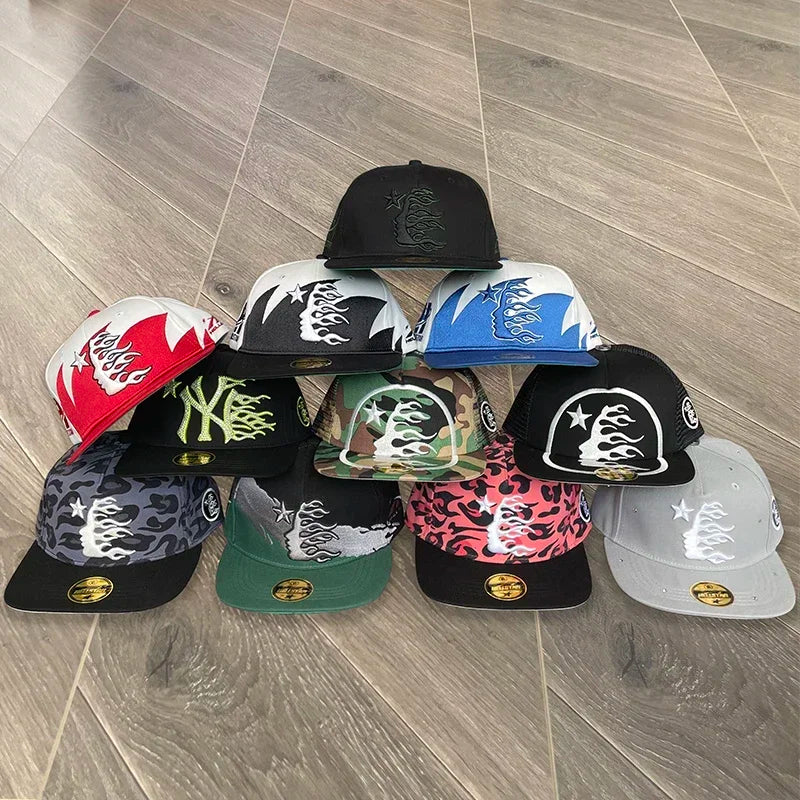 HS fitted hat Embroidered logo men's and women's casual sports baseball cap