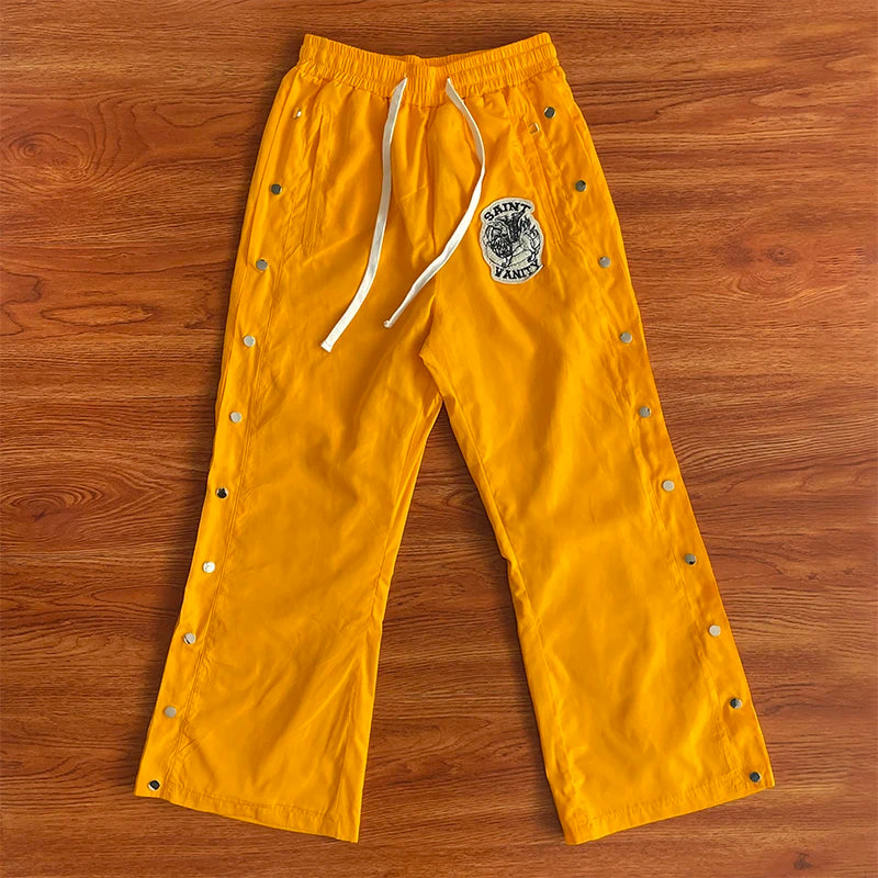 SAINT VANITY Thorn breasted nail sports style casual trousers