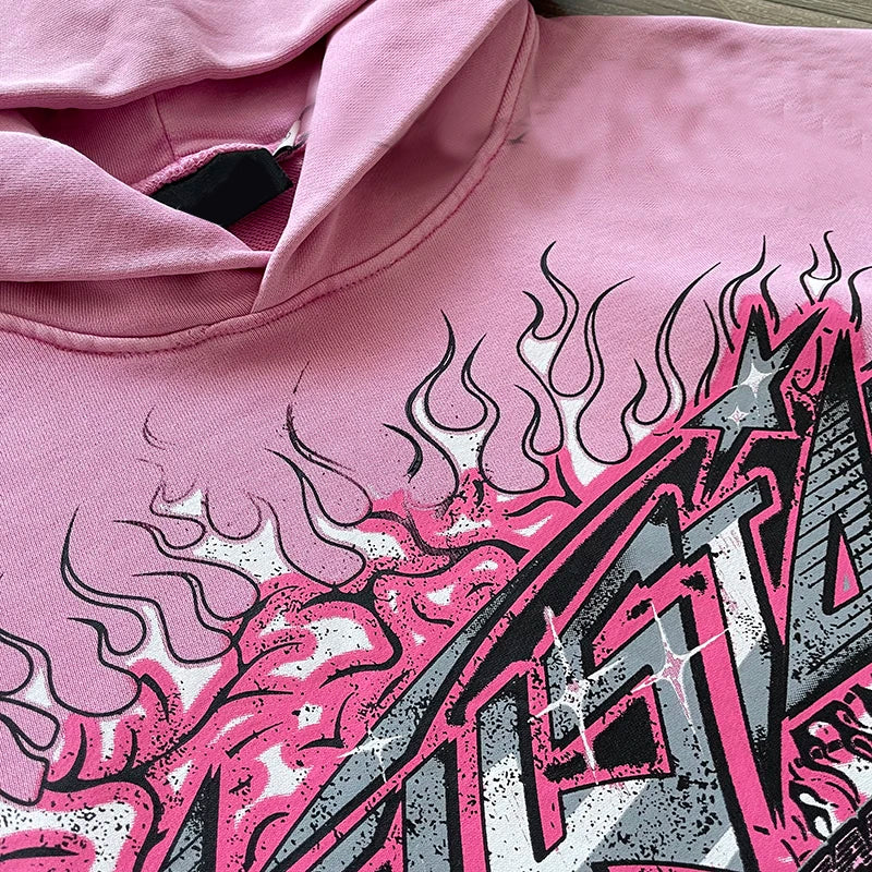 Pink Hoodie brainwashed hoodie with brain