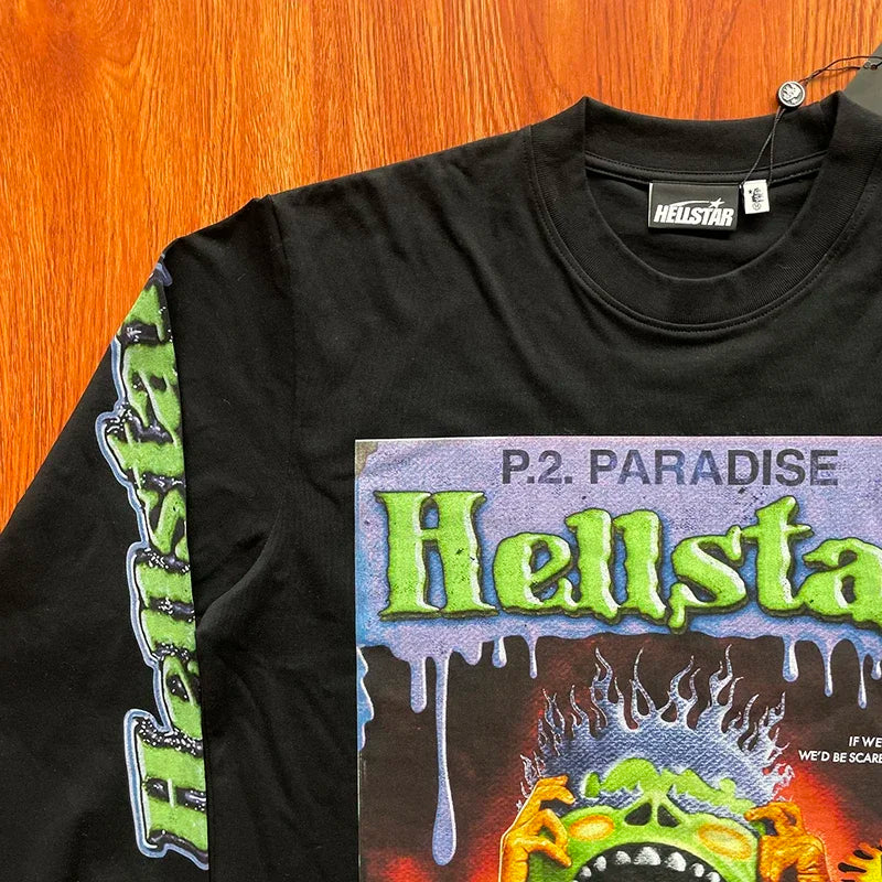 HS  Spoof kids high street casual long sleeve T-shirt