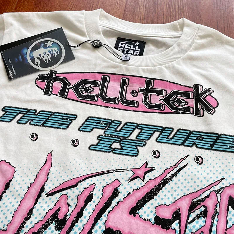 HS recdrds ins same European and American fashion brand cotton long-sleeved T-shirt