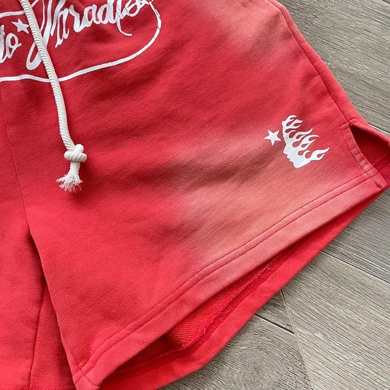 HS Path To Paradise Men's and women's recreational sports wash shorts