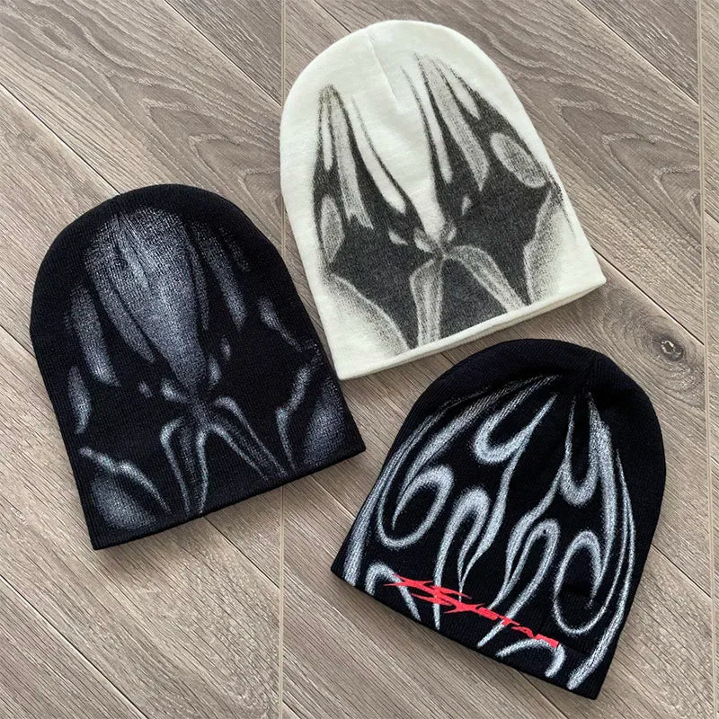 HS Sample Beanie Hat Knit Casual High Street Wool Cold Hat