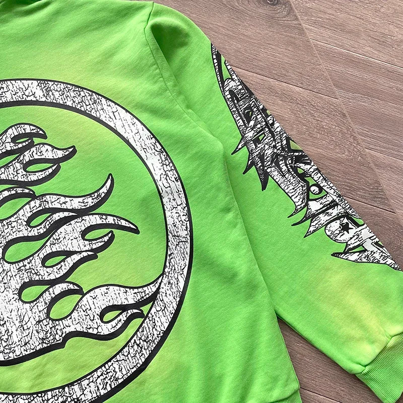 HS Cotton hoodie with zipper wash