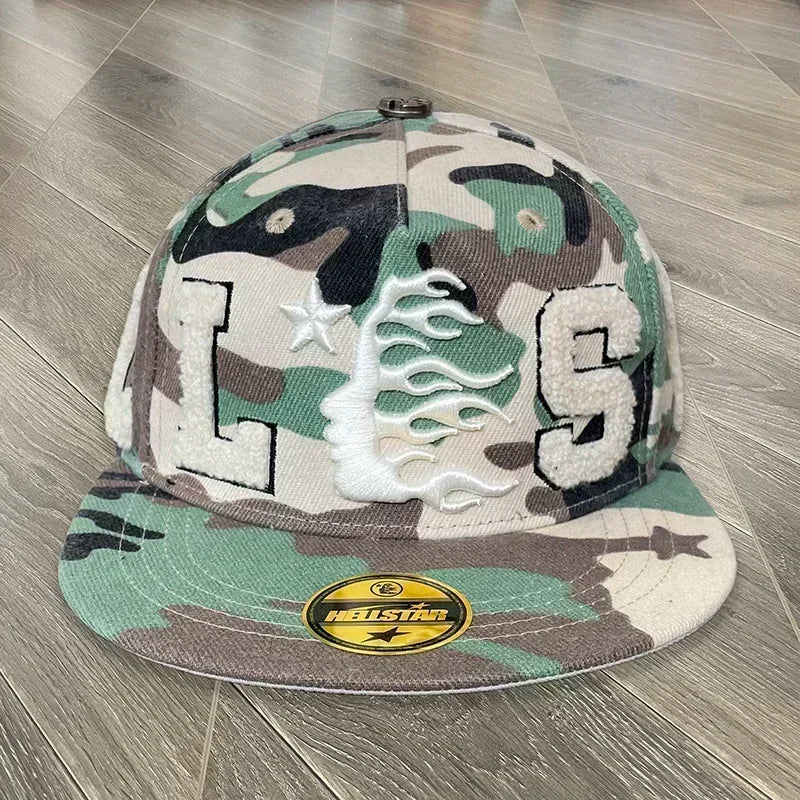 HS fitted hat Embroidered logo men's and women's casual sports baseball cap