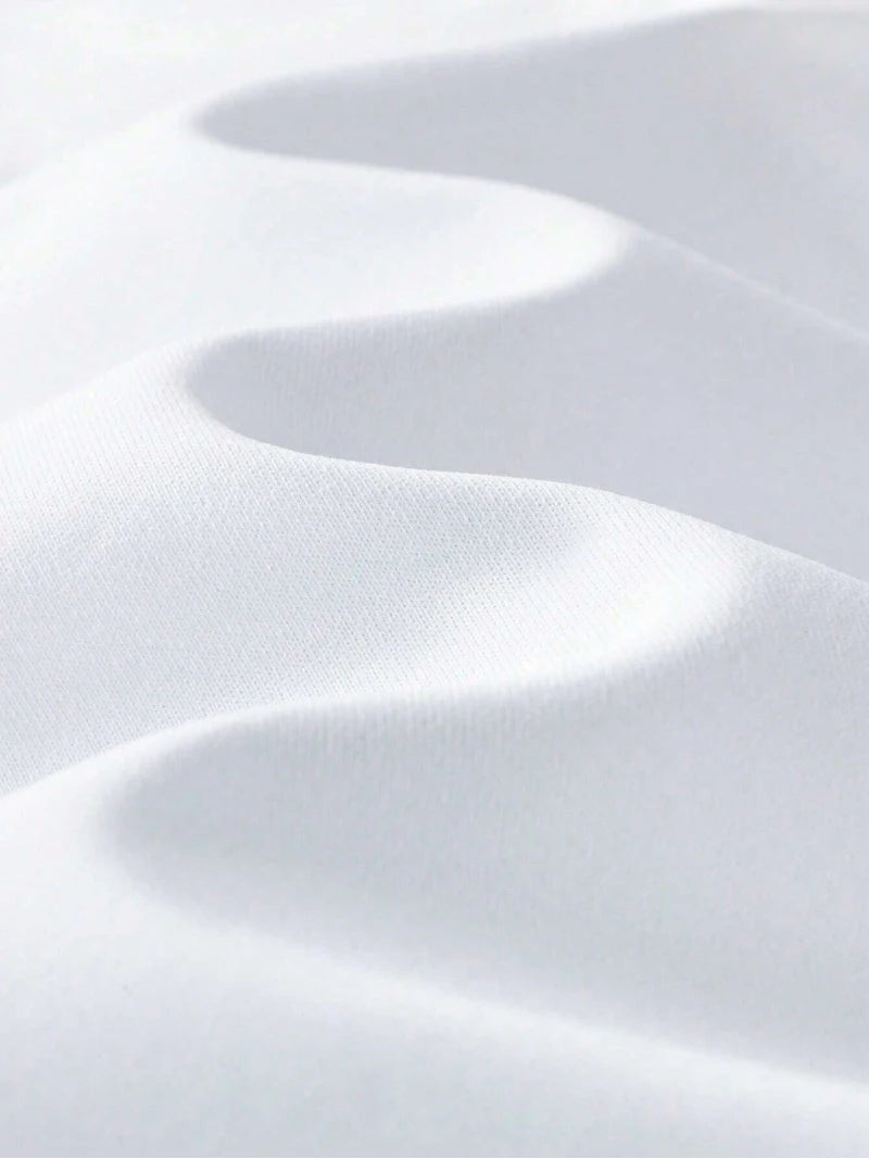 Men's Fashion Casual Drawstring Pants And Round Neck T-Shirt