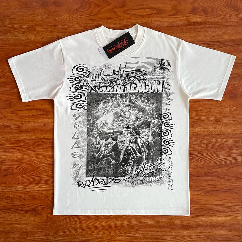 HS  iEuro-american style cotton short-sleeved T-shirt