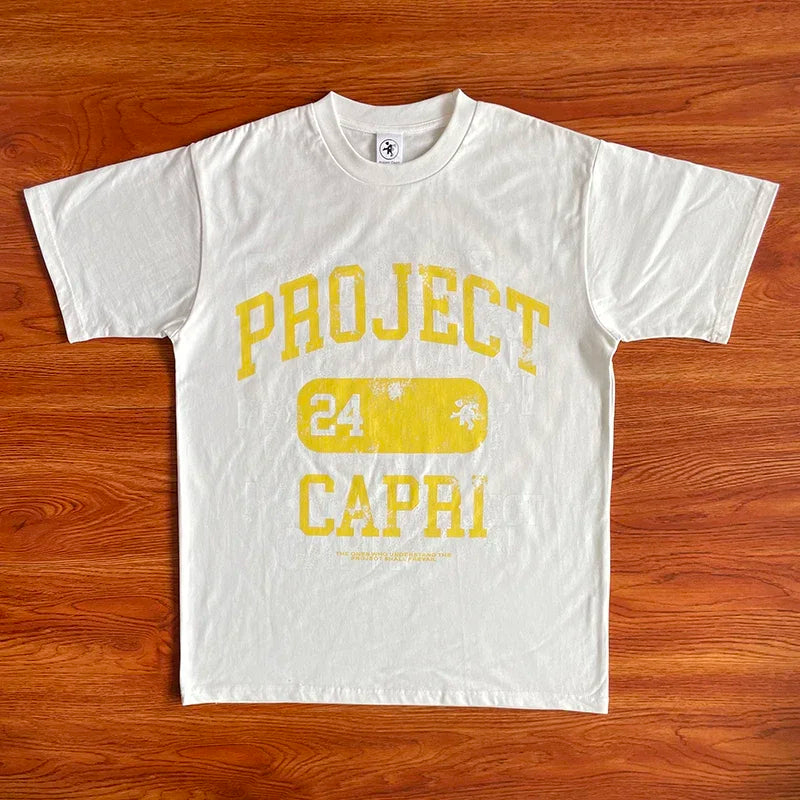Project Capri Emergency Men's and women's cotton short-sleeved T-shirts