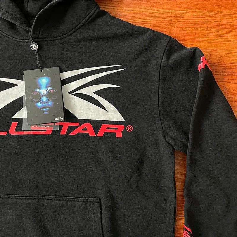 HS Sport Hoodie Large Logo Wash Water Sports Men's and Women's Casual Hoodie