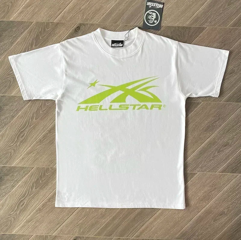 HS Gel Sport Logo T-shirt voor heren en dames katoen met korte mouwen Europa