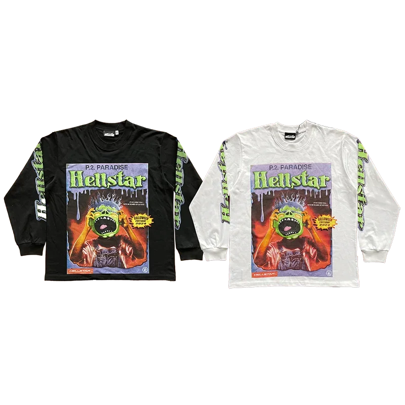 HS  Spoof kids high street casual long sleeve T-shirt