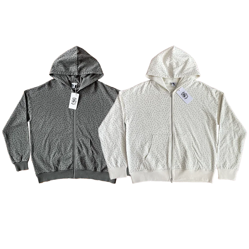 SAINT VANITY Washing water hot diamond casual sports sweater