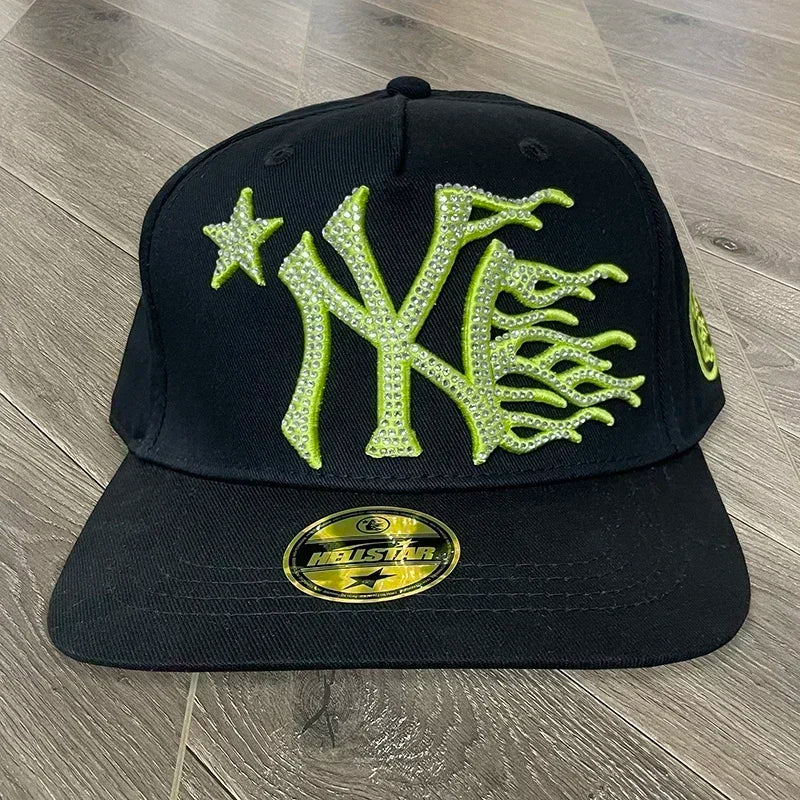 HS fitted hat Embroidered logo men's and women's casual sports baseball cap