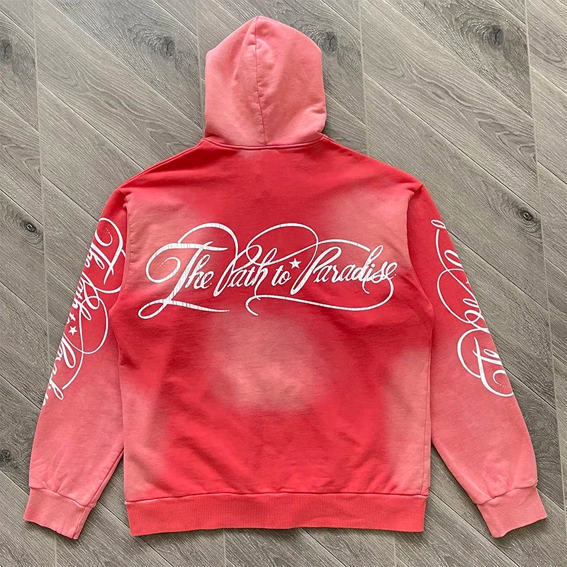 HS Path To Paradise Zipper wash hoodie